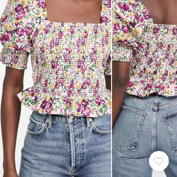 Endless Rose Floral smocking detail top - Picture 5 of 5